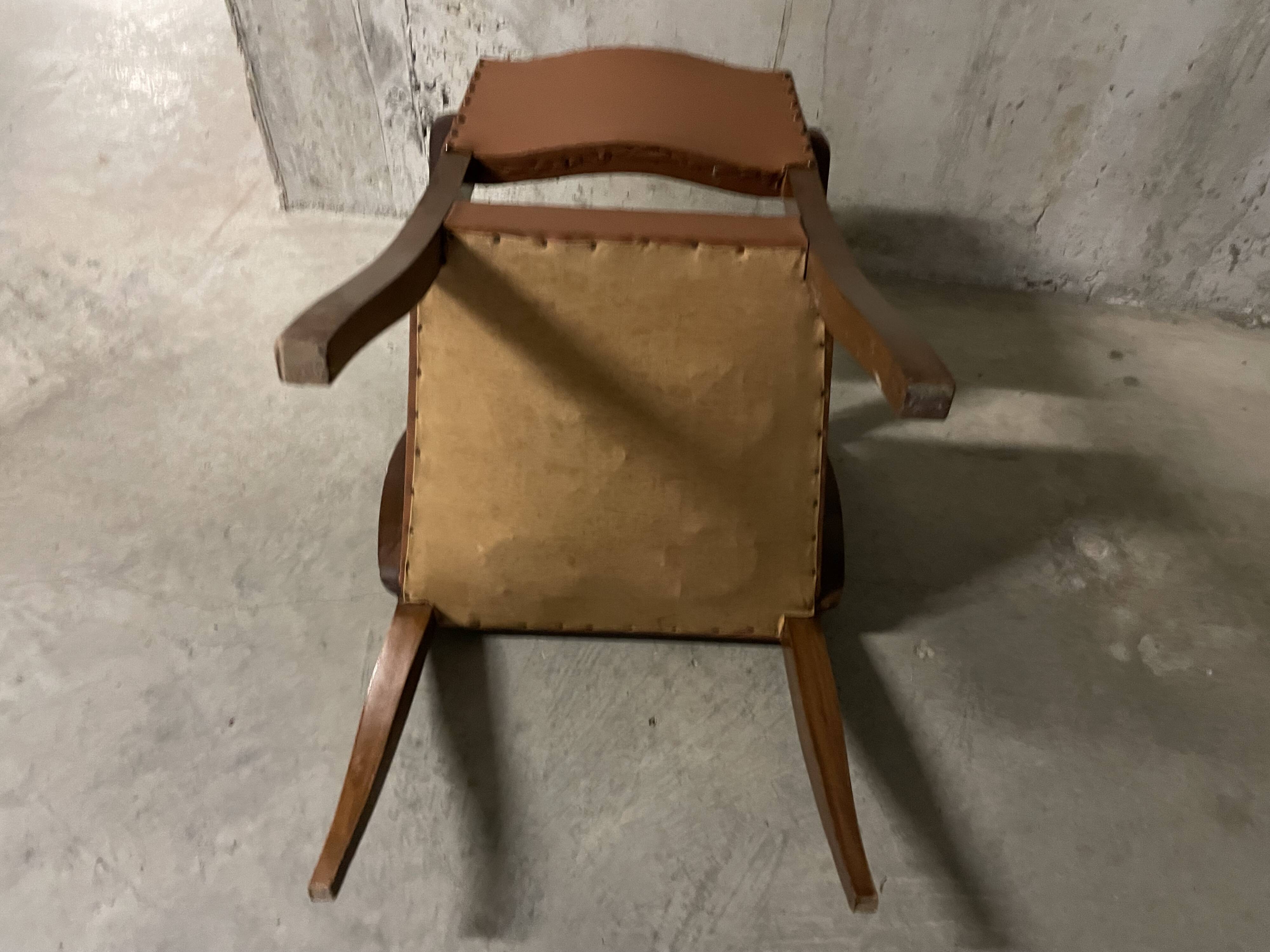 1950s bridge armchair