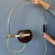 Wall lamp arc lamp Herda eyeball chrome space age