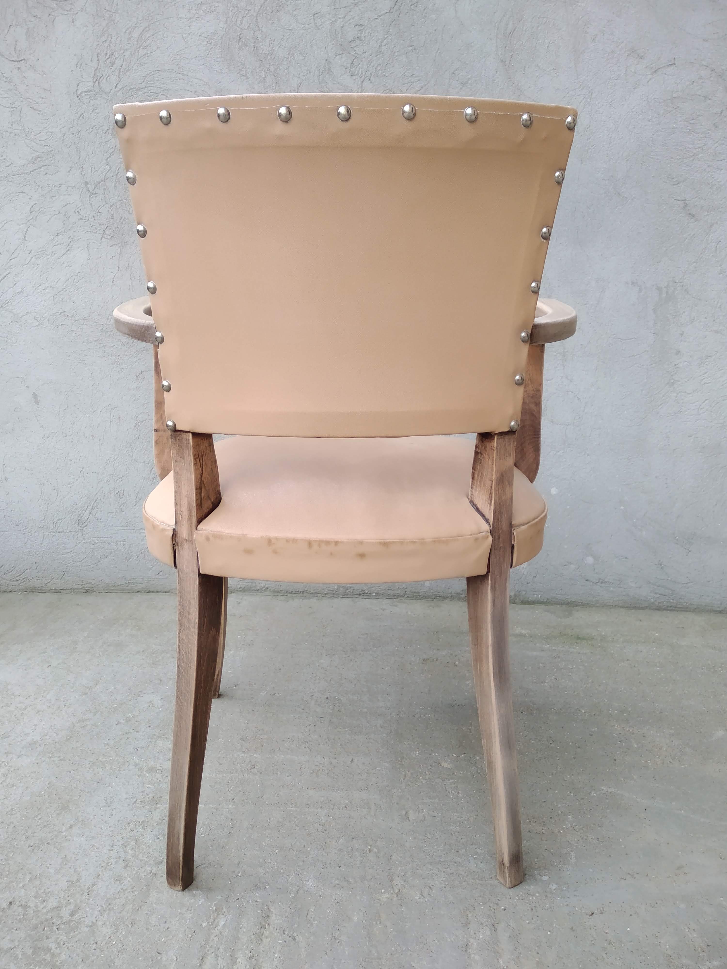 Art Deco bridge armchair
