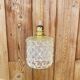 Globe hanging lamp in vintage bubbled molded glass