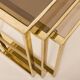 Set of three brass nesting tables in the style of Romeo Rega, Italy, 1970s