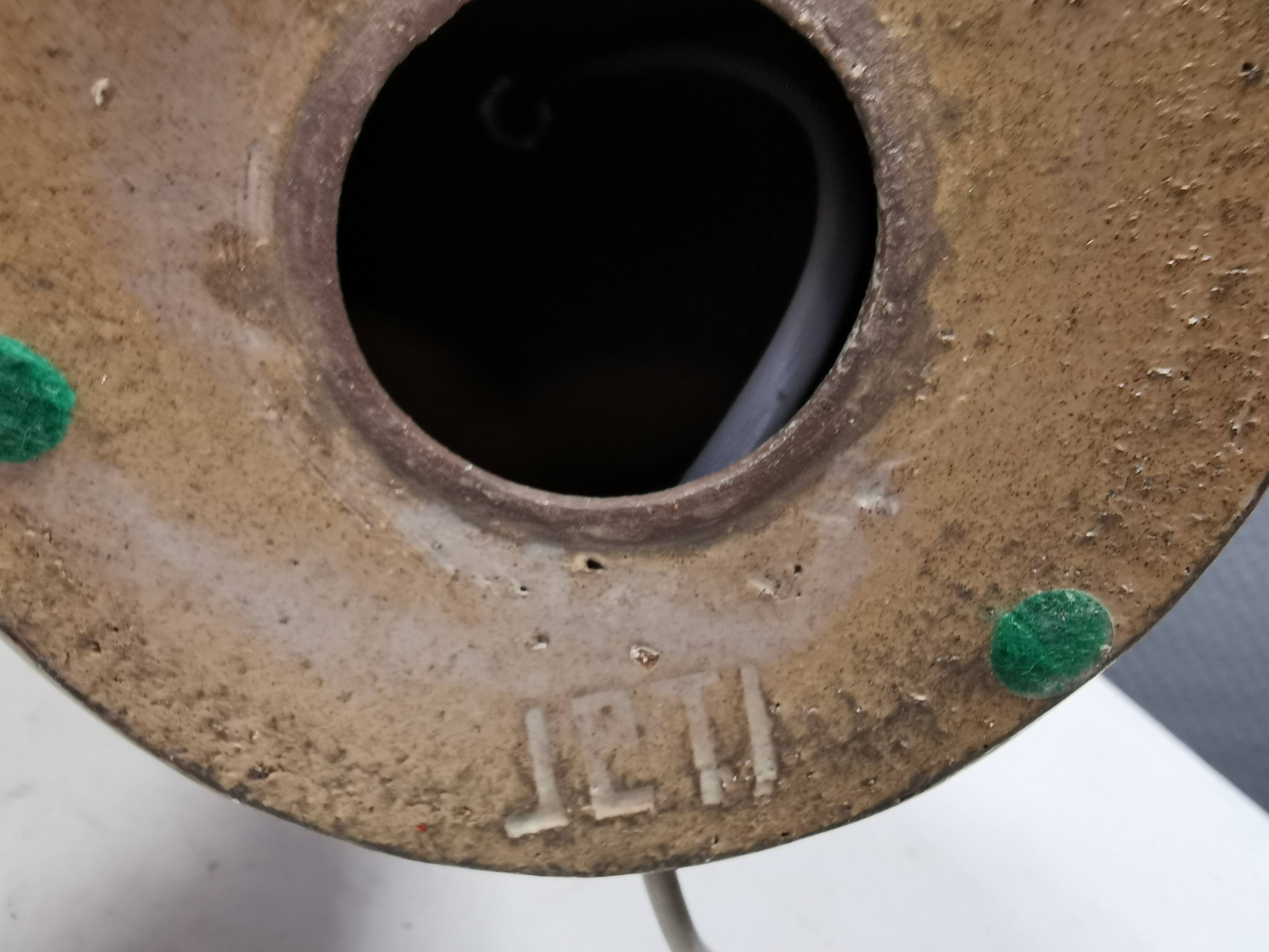 Small ceramic table lamp by Børge Christoffersen, Denmark, 1980s.