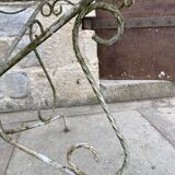 Wrought iron garden table 1960