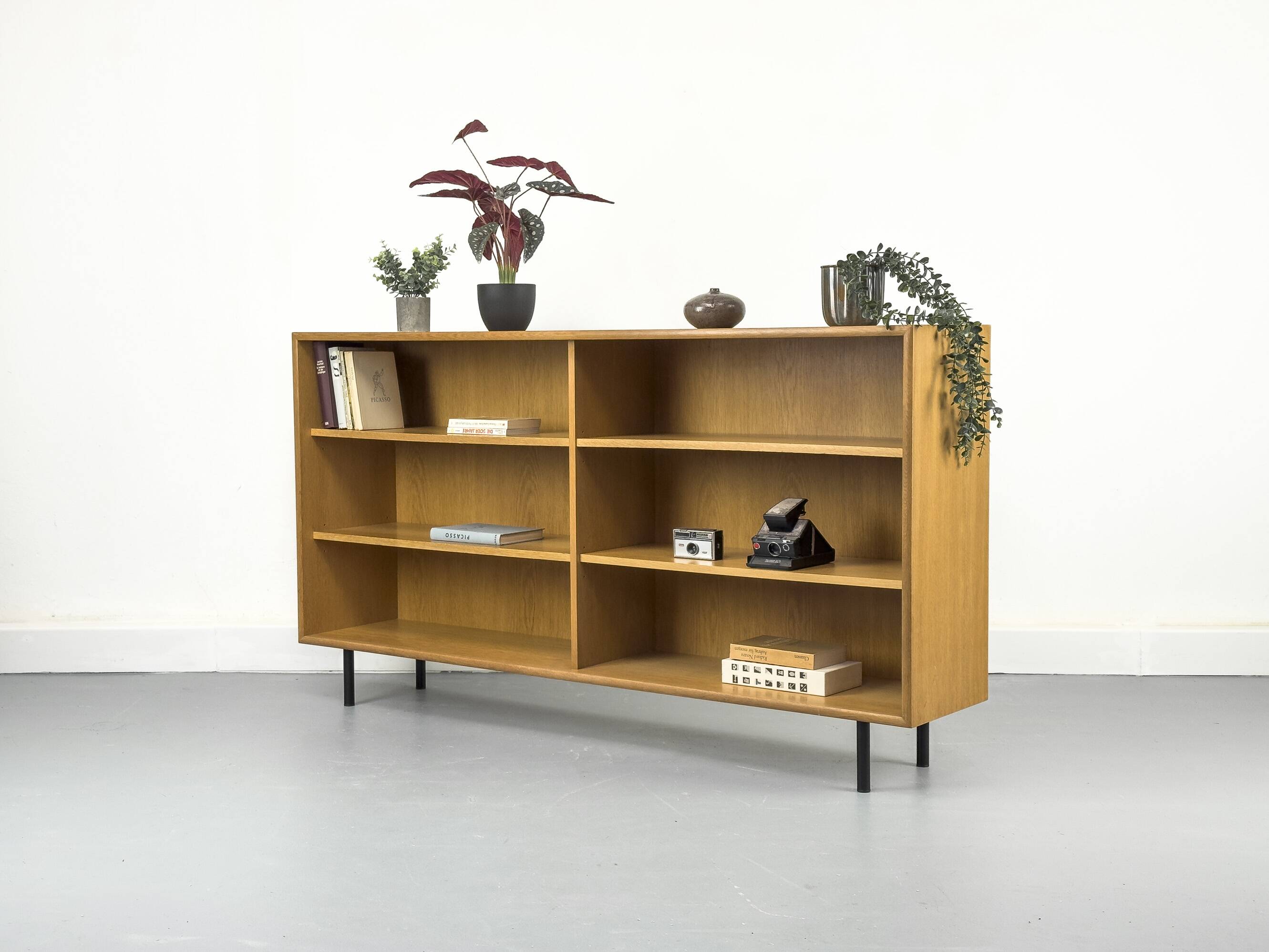 Vintage Oak Book Shelf from Wk Möbel, 1970s