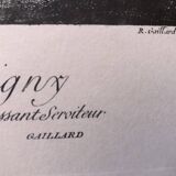 Lithography the pleasant season after boucher and gaillard, mid-20th century print, flute-playing shepherds