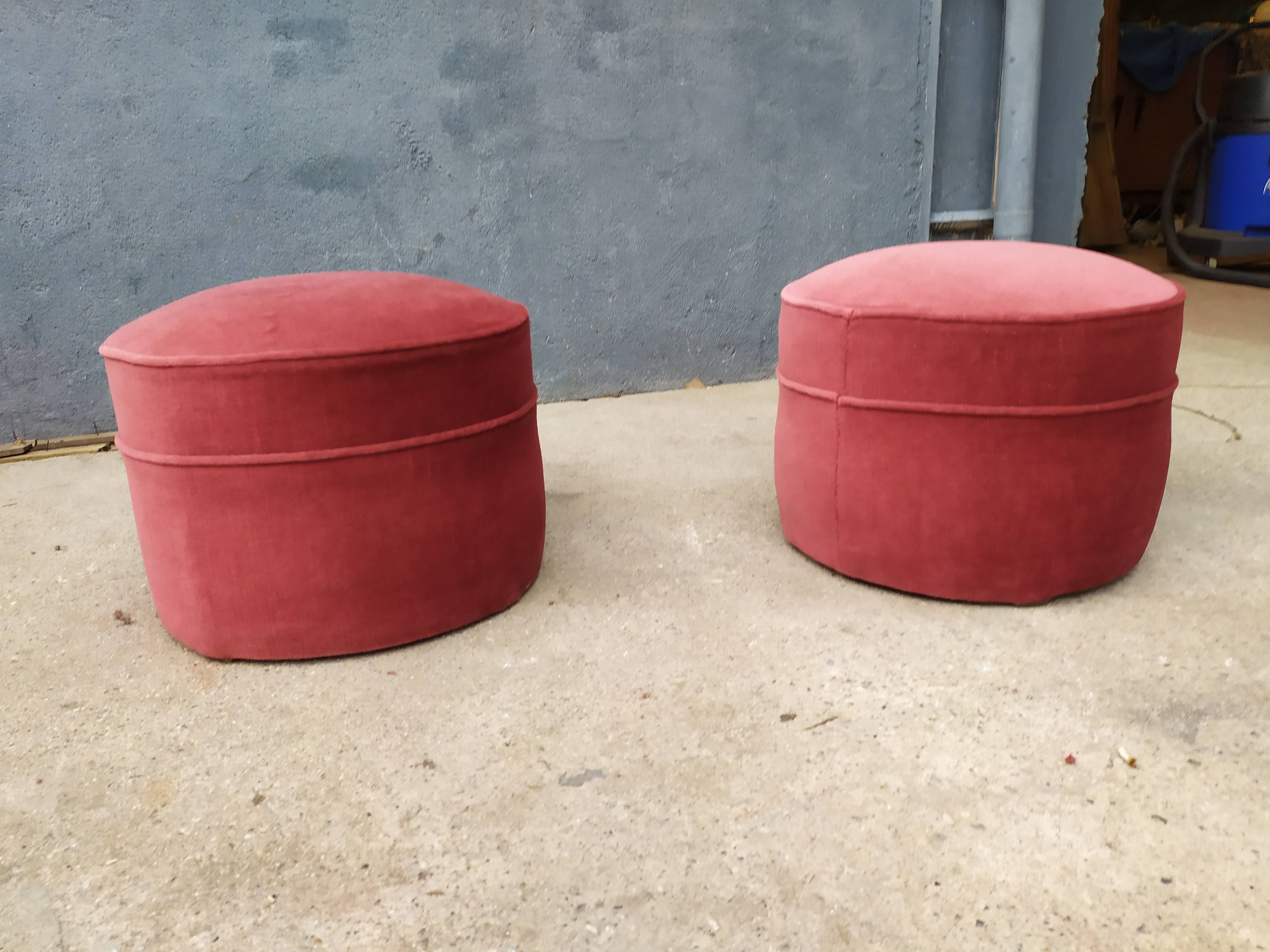 Art deco velvet beanbags