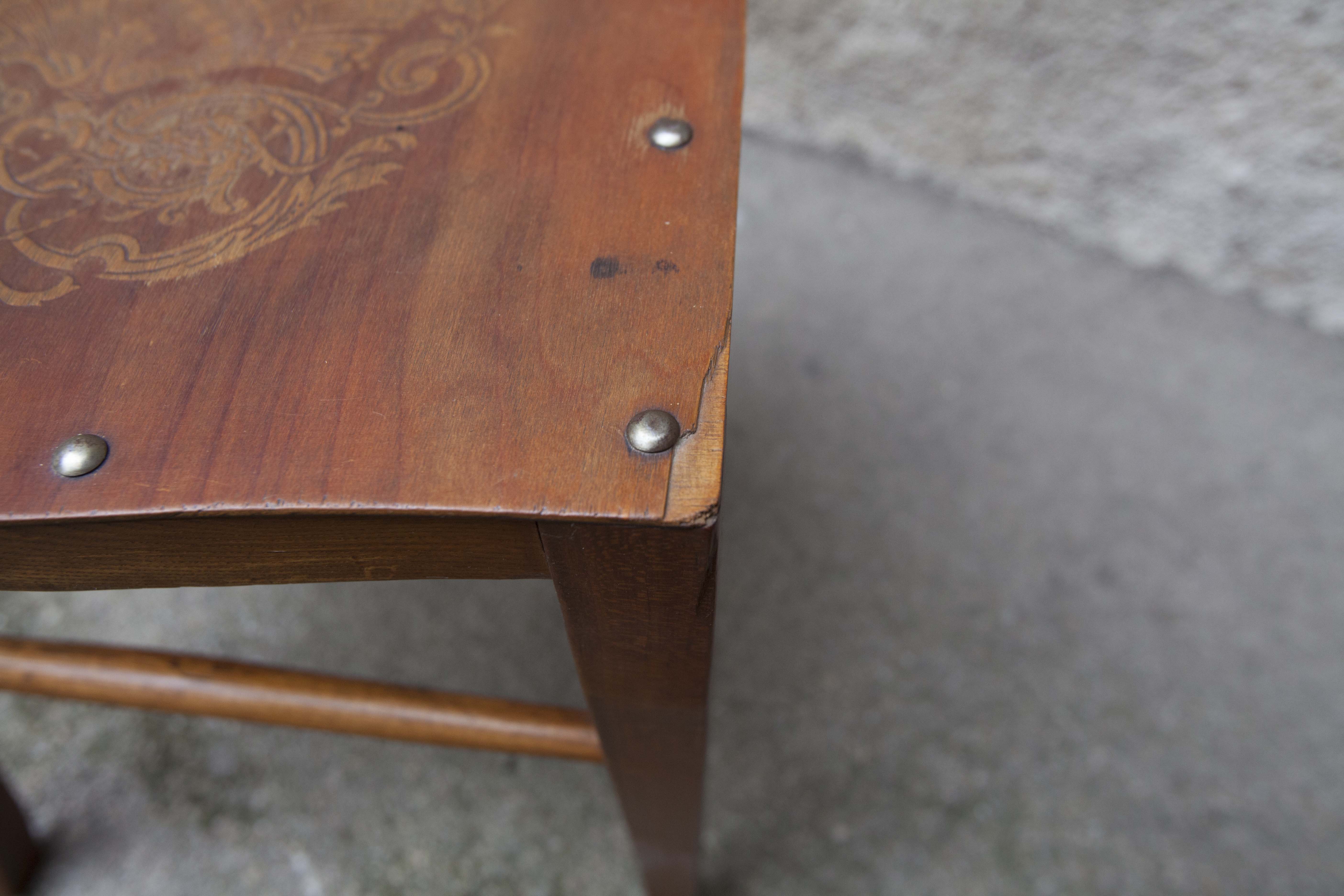 Pair of wooden chairs from the 1920s