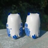Ceramic Salt and Pepper Shaker Owls