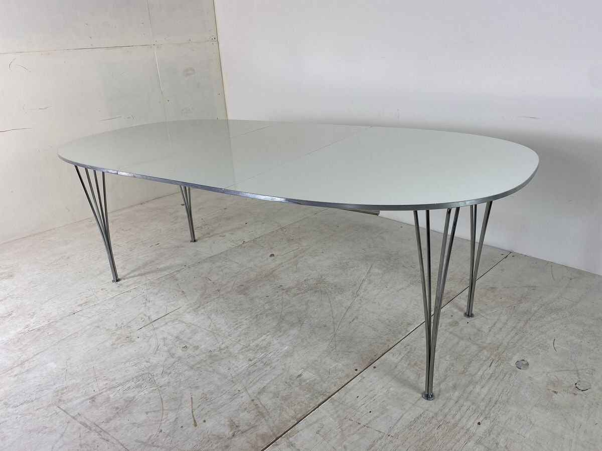 Table de salle à manger Ellipse extensible par Piet Hein pour Fritz Hansen 1990s