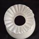 Antique lampshade in white opaline, with a beautifully pronounced scalloped neck.
