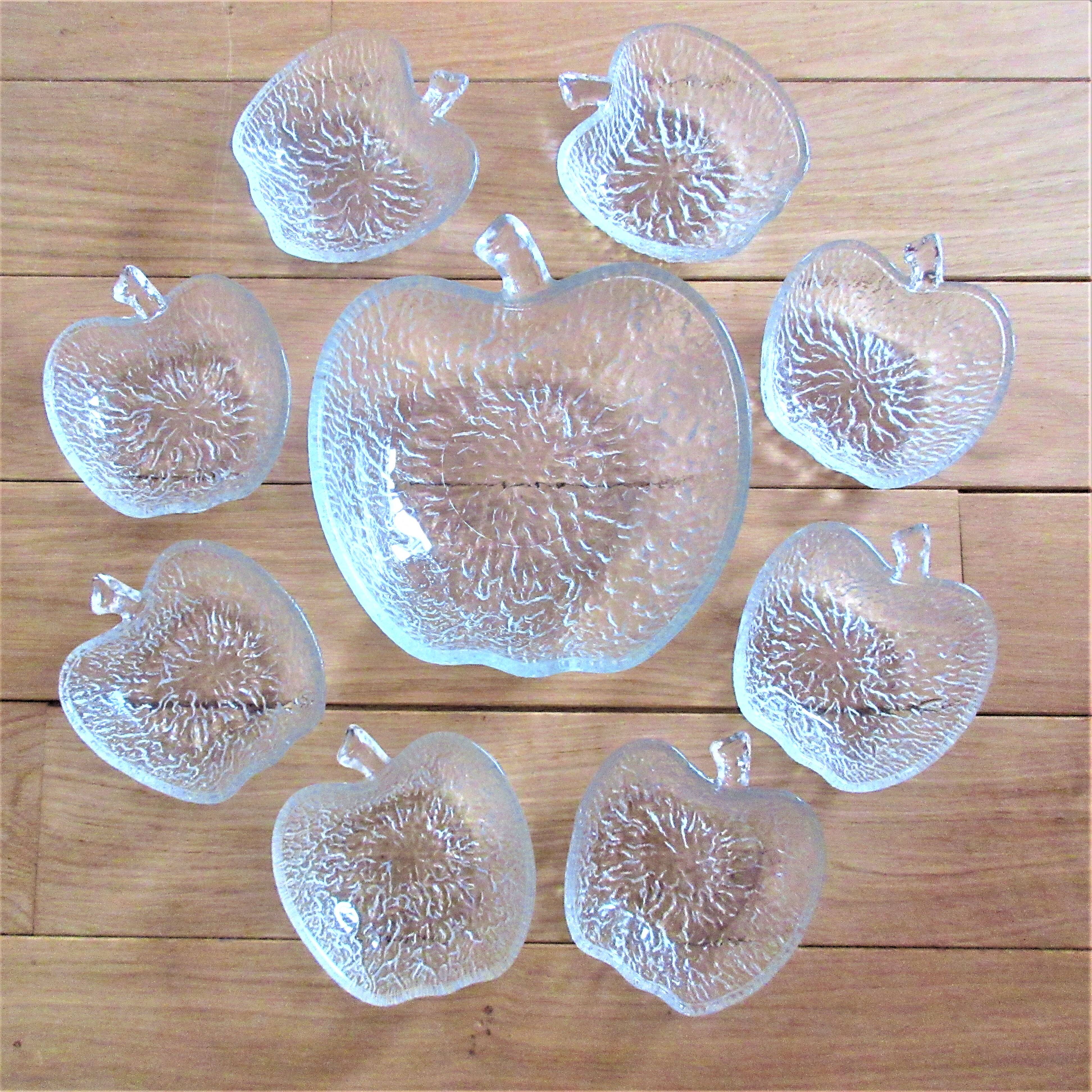 Vintage fruit salad serving in the shape of apples 1 salad bowl 8 cups
