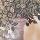 Tapestry of foliage in a Medici vase