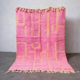 Tapis marocain berbère rose 250cmx150cm