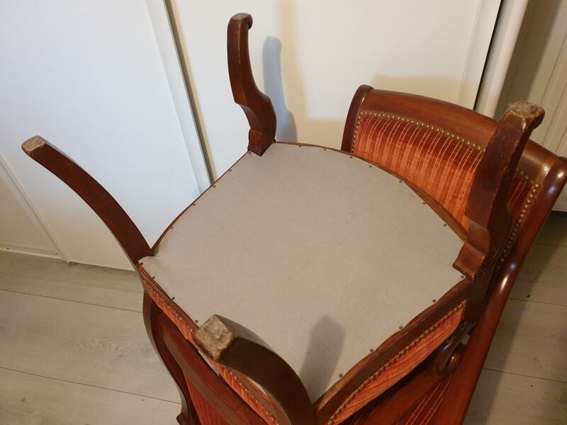 Paire de fauteuils en acajou époque Restauration 1820-1830