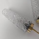 Gold wall light with diamond tips