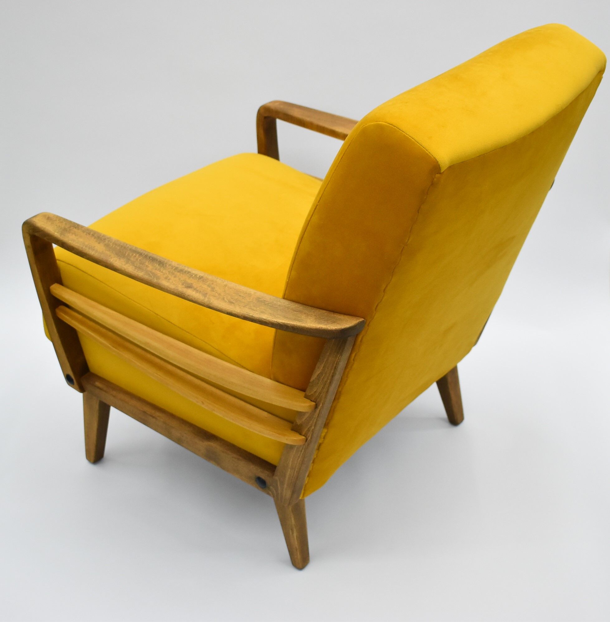 Fauteuil vintage jaune, Allemagne, années 1960
