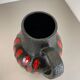 Pottery fat lava "strawberry" 414-38 floor vase made by scheurich, 1970s