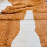 Handmade pure wool rug, size 100 x 200 cm.