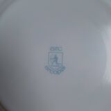 Assiettes creuses bleu vintage