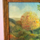 L’arbre des saisons, huile sur toile signé Hildegarde, 1977