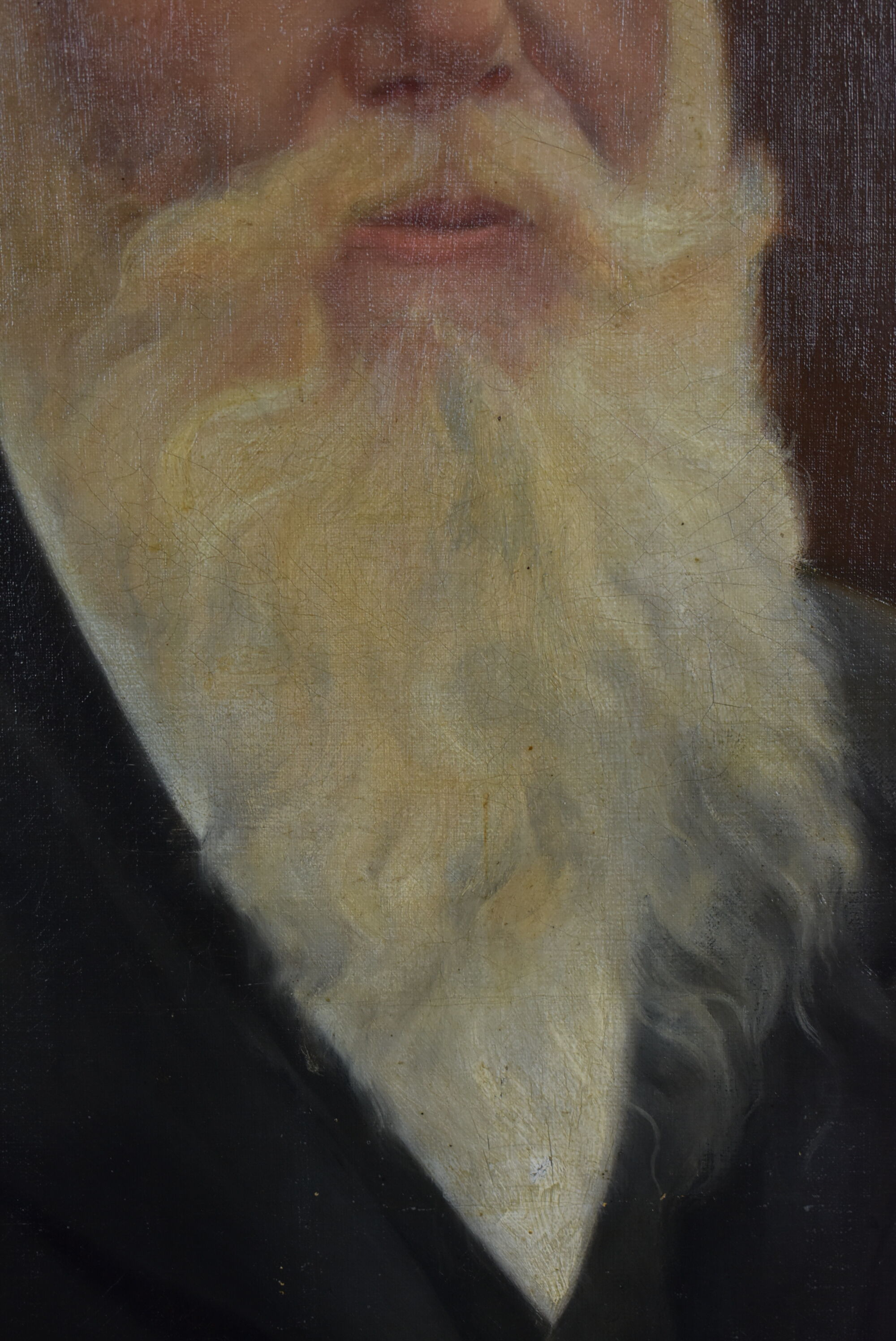 Tableau ancien vieil homme au chapeau