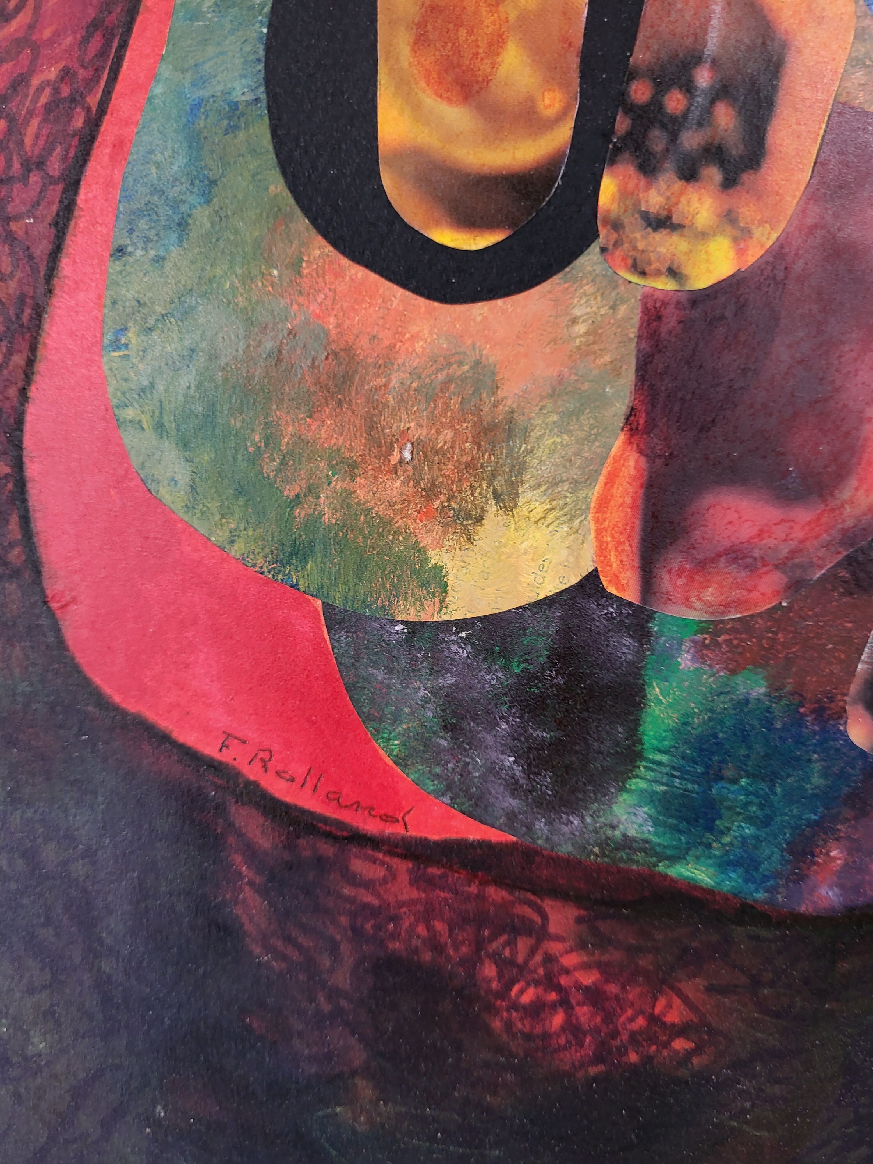 Collage Drawing Fernand Rolland crac Tremblay