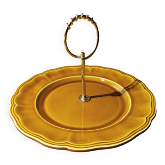 Louis XV style honey/ochre Lunéville cake stand 🍰 with handle