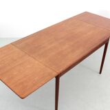 Scandinavian teak desk with 2 flaps