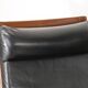 Pair of Scandinavian teak and leatherette armchairs, 1960