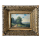 Hsp 19th century barbizon paintings "animated landscape" + frame