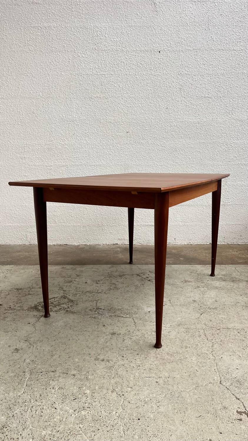 Table scandinave en teck avec rallonge