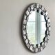 Brutalist round mirror, 1970
