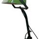 Lampe de banque vintage en émail vert, années 1950