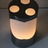 Lamp stainless steel and design perpex Space Age 1970
