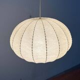 Modern mid-century Cocoon pendant lamp by Friedel Wauer for Goldkant Leuchten, Germany, 1960s.