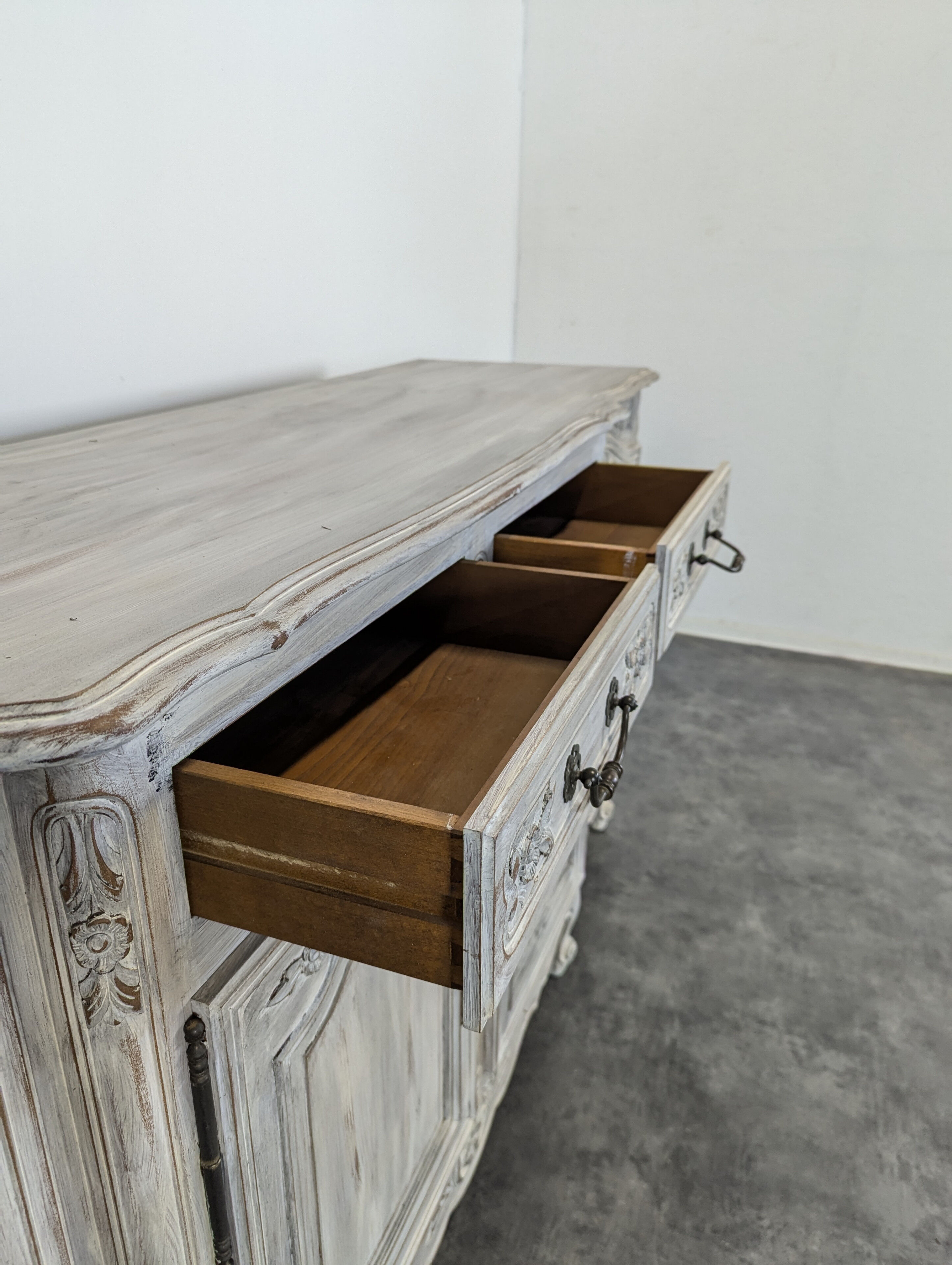 Rustic patinated sideboard
