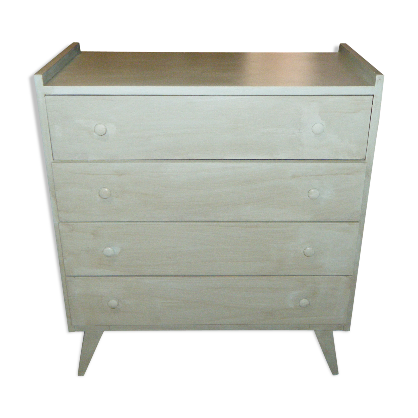 Commode parisienne shaby verte
