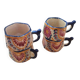 Set of 4 Henriot Quimper cups