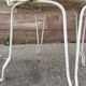 Paire de fauteuils chaises de jardin fer forgé vintage