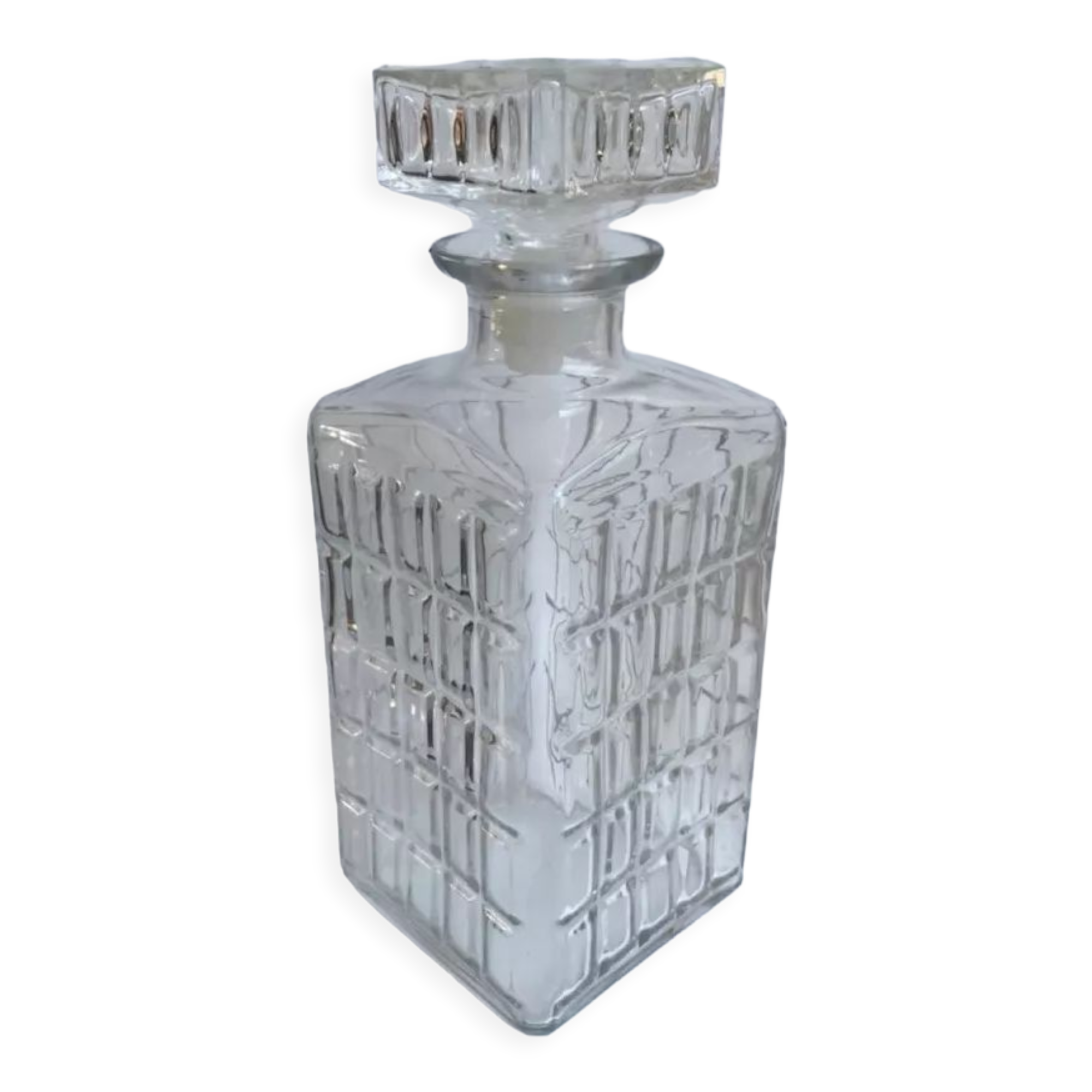70s glass whisky decanter