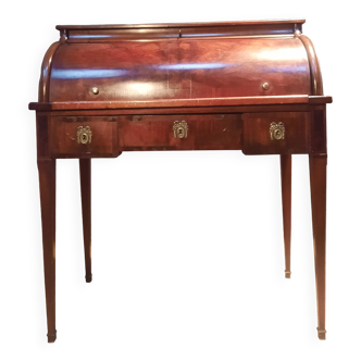 Bureau à cylindre en acajou du dix-neuvieme sciecle