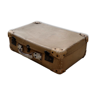 Jolie valise vintage "Constellation" fibricuir