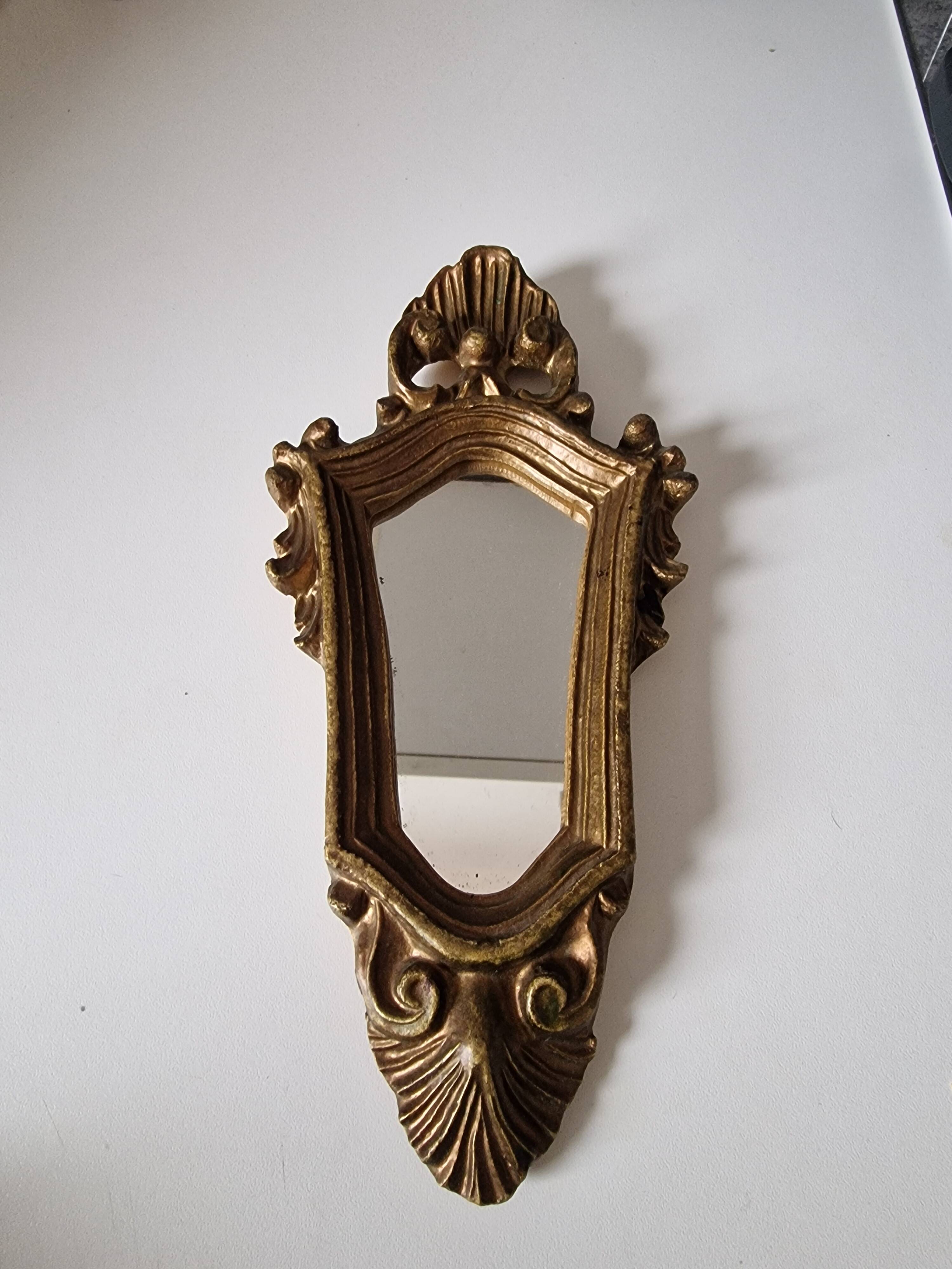 Small baroque style wall mirror 23cm