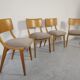 4 Scandinavian chairs 50/60s