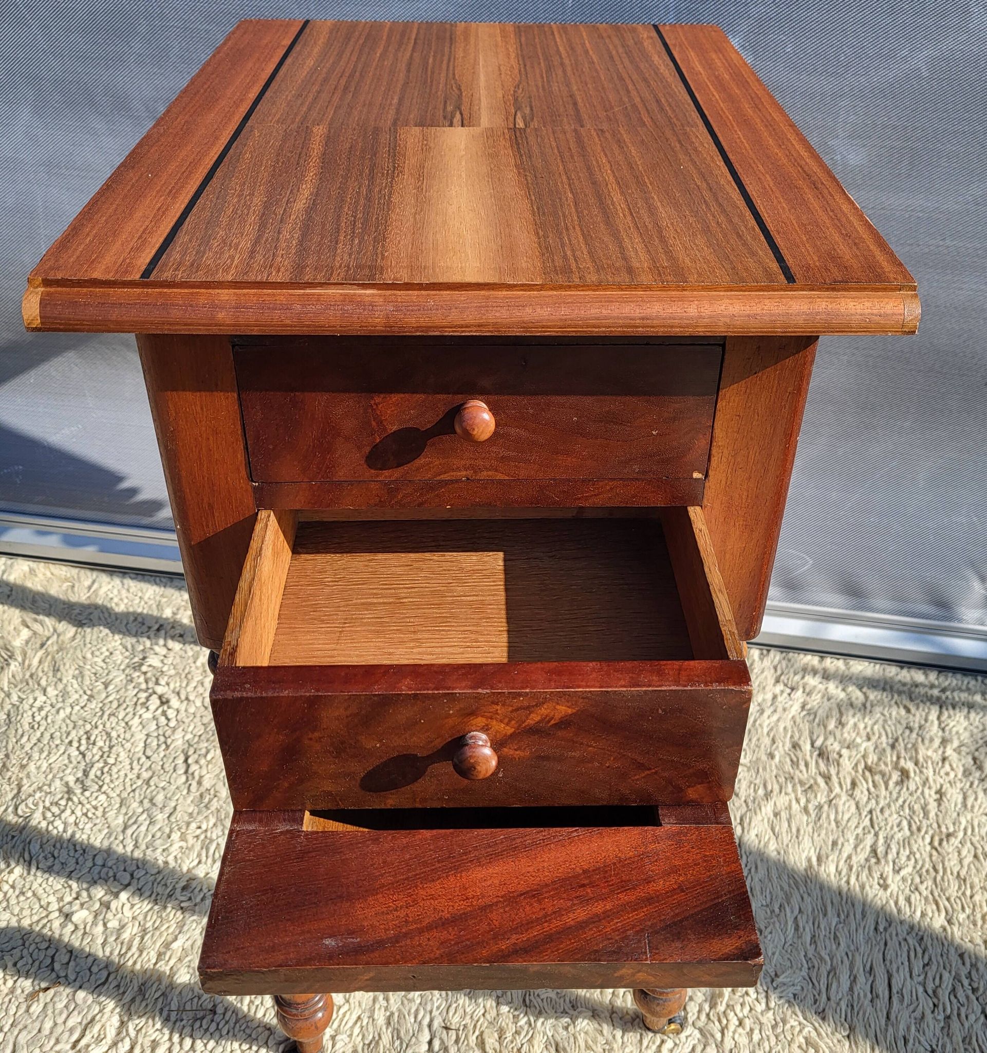 Louis Philippe secret table marquetry