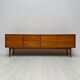 1960s extra large vintage minimalistic teak sideboard