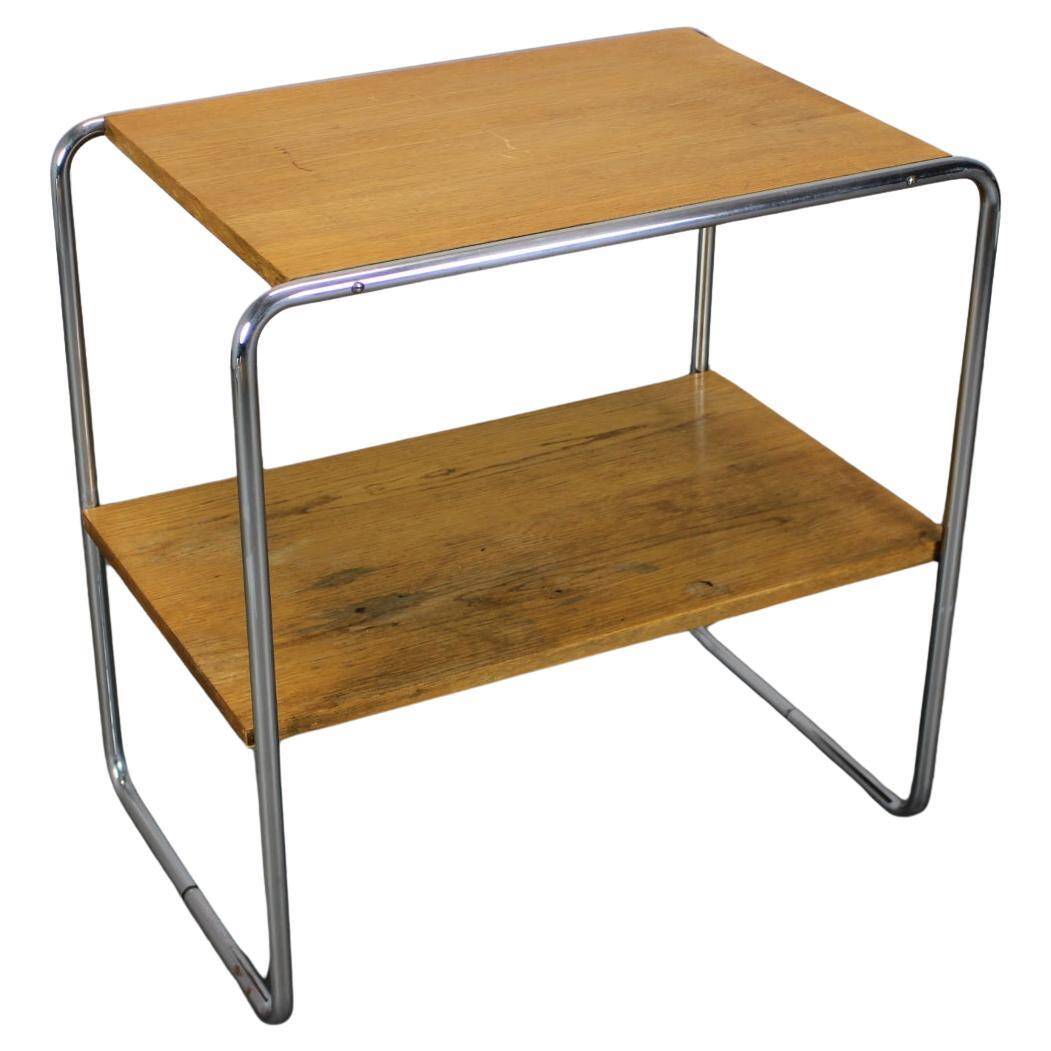 Marcel Breuer Bauhaus table from the 1930s, model B12, Czechoslovakia