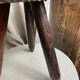 French tripod farm stool in wood, 1960s