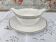 Round sauceboat on Longwy France earthenware frame, Trianon model