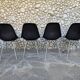 4 DSX chairs, fiberglass, Charles & Ray Eames for Herman Miller 1980